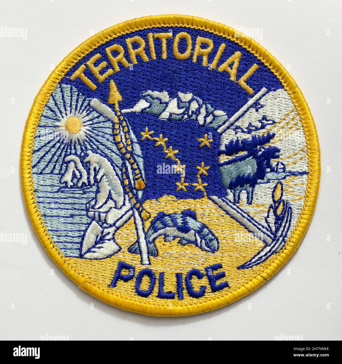 Territorial Police Badge Patch Stock Photo