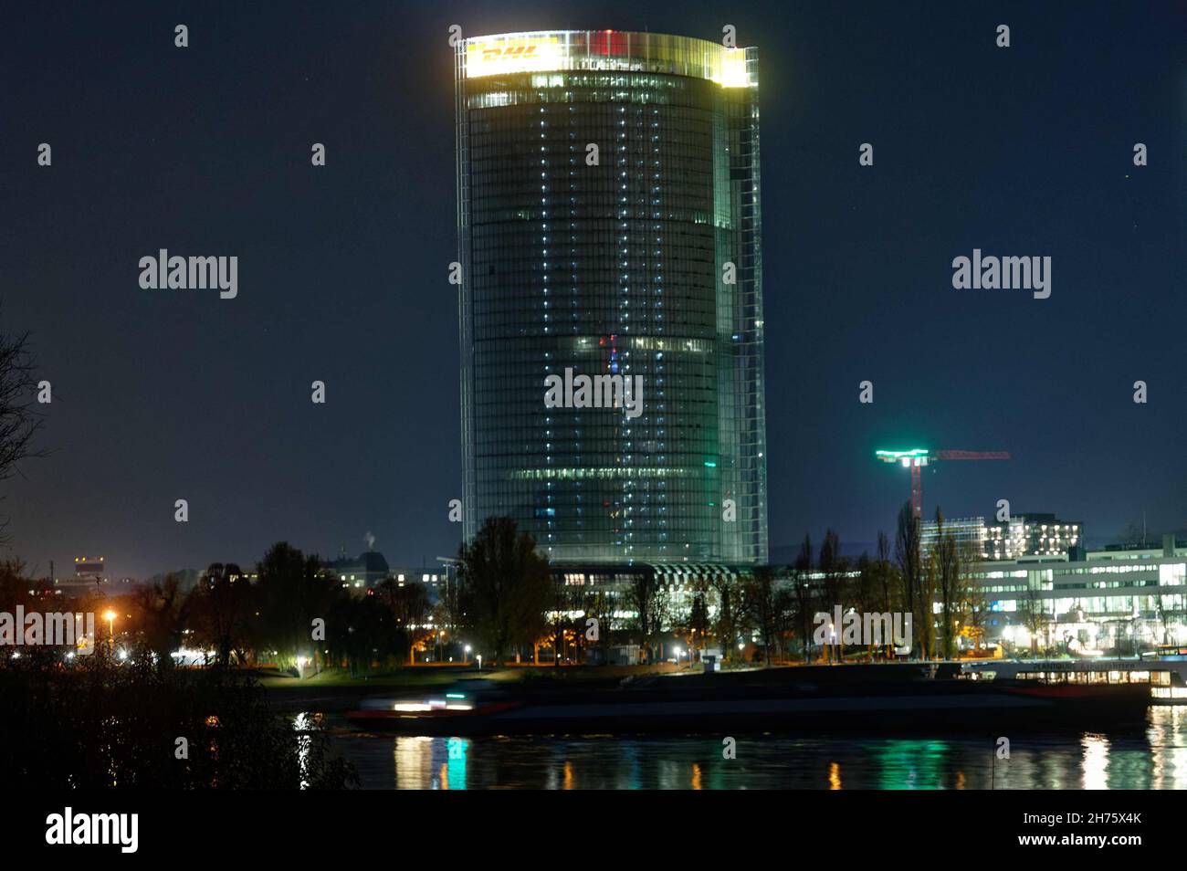 Bonn, Germany. 20th Nov, 2021. The Post Tower, the headquarters of Deutsche Post AG. Credit: Henning Kaiser/dpa/Alamy Live News Stock Photo