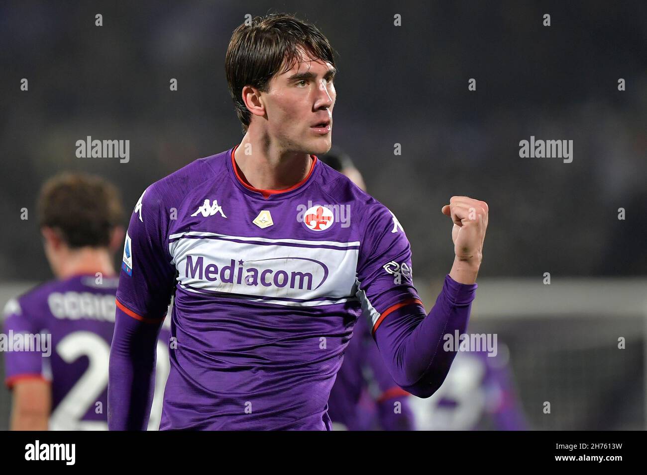 The player of acf fiorentina dusan vlahovic hi-res stock photography and  images - Page 2 - Alamy