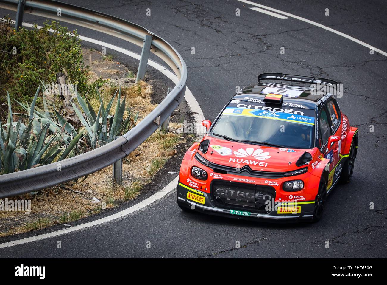 09 Solans Baldo Jan (Esp), Sanjuan De Eusebio Rodrigo (Esp), Citroen C3  Rally2, Citroen Rally Team, Action during the 2021 FIA ERC Rally Islas  Canarias, 8th round of the 2021 FIA European