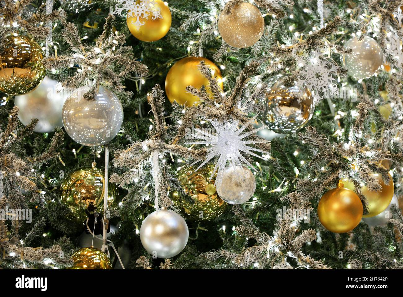 Christmas tree decoration as background material Stock Photo Alamy