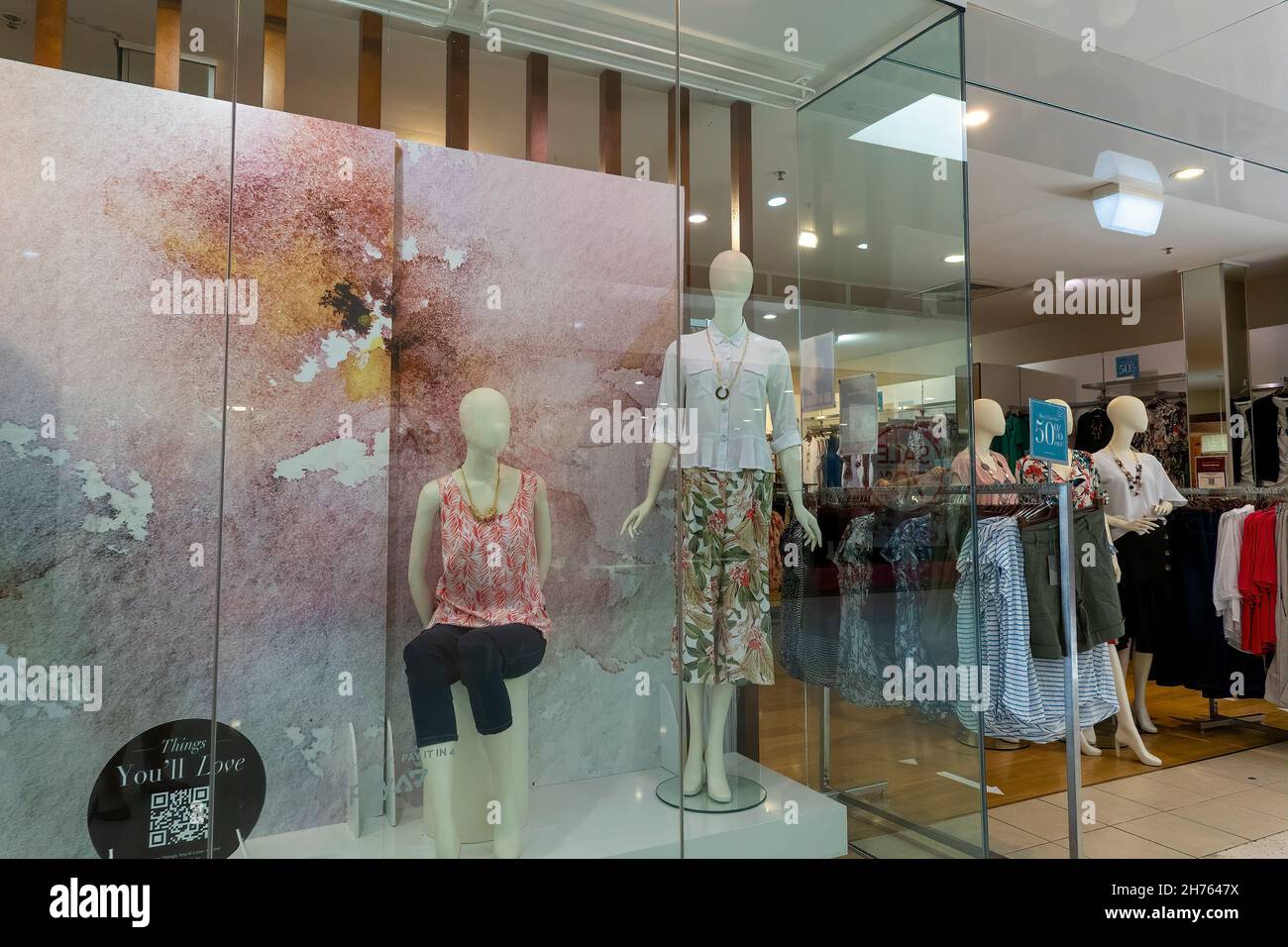 Townsville, Queensland, Australia November 2021 Mannequins modeling