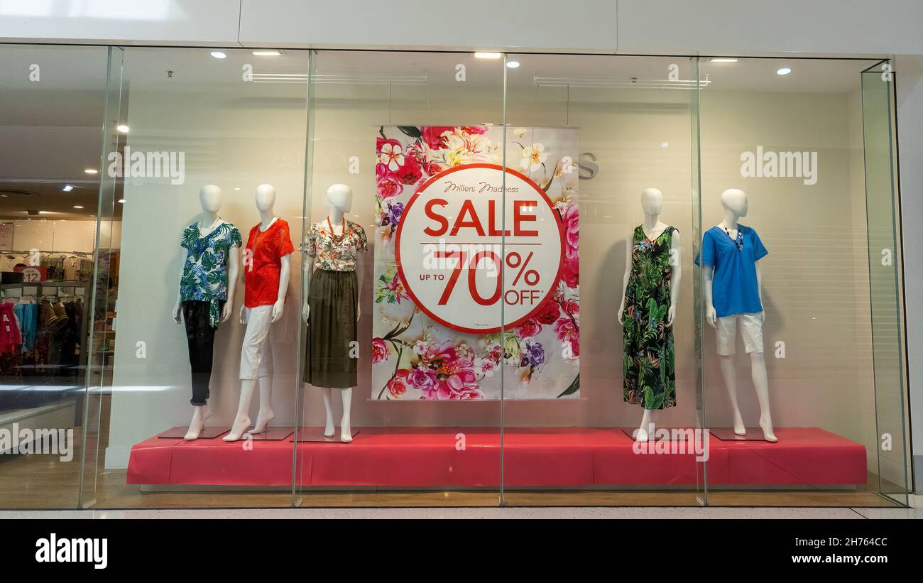 Townsville, Queensland, Australia November 2021 70 off sale sign in