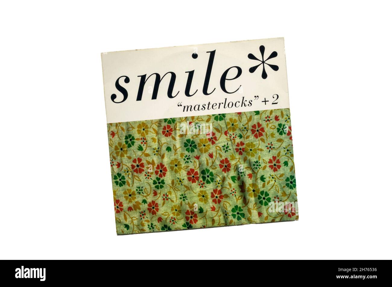 1996 7' single, 'Masterlocks' +2 by American alternative rock band Smile. Stock Photo
