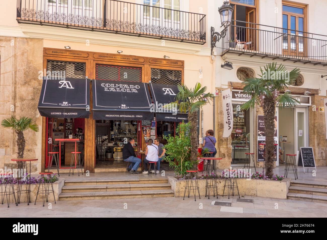 Tapas bar off the Plaza de La Virgen in the Spanish city of Valencia
