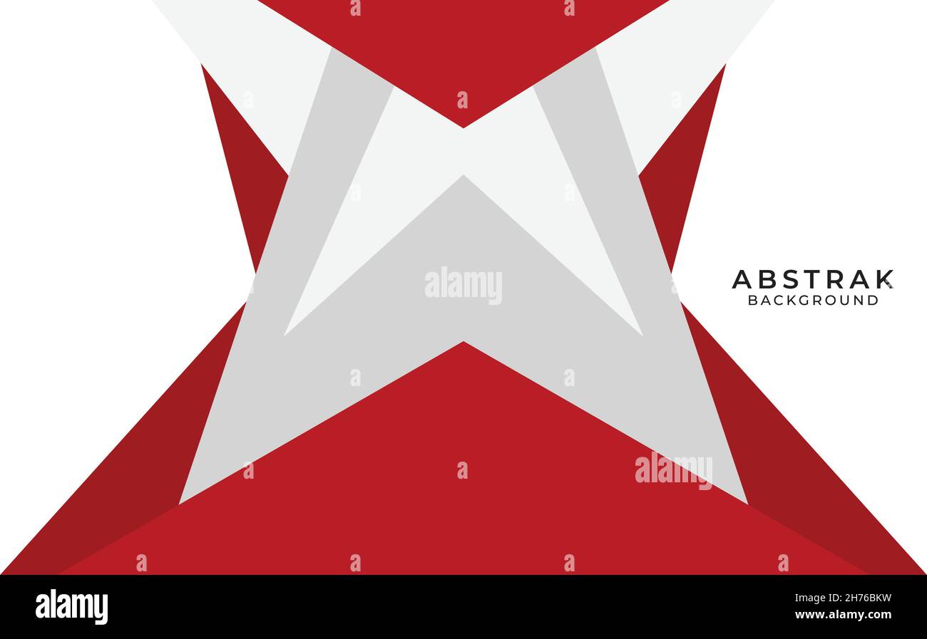 Red and white star background abstract Stock Vector