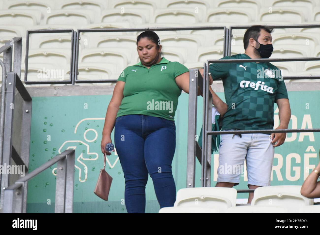 Fortaleza Brazil th Nov 21 Palmeiras Fans Before The Match Between Fortaleza Ec X Palmeiras The Match Will Be Valid For The 34th Round Of The Brazilian Championship This Saturday Night th