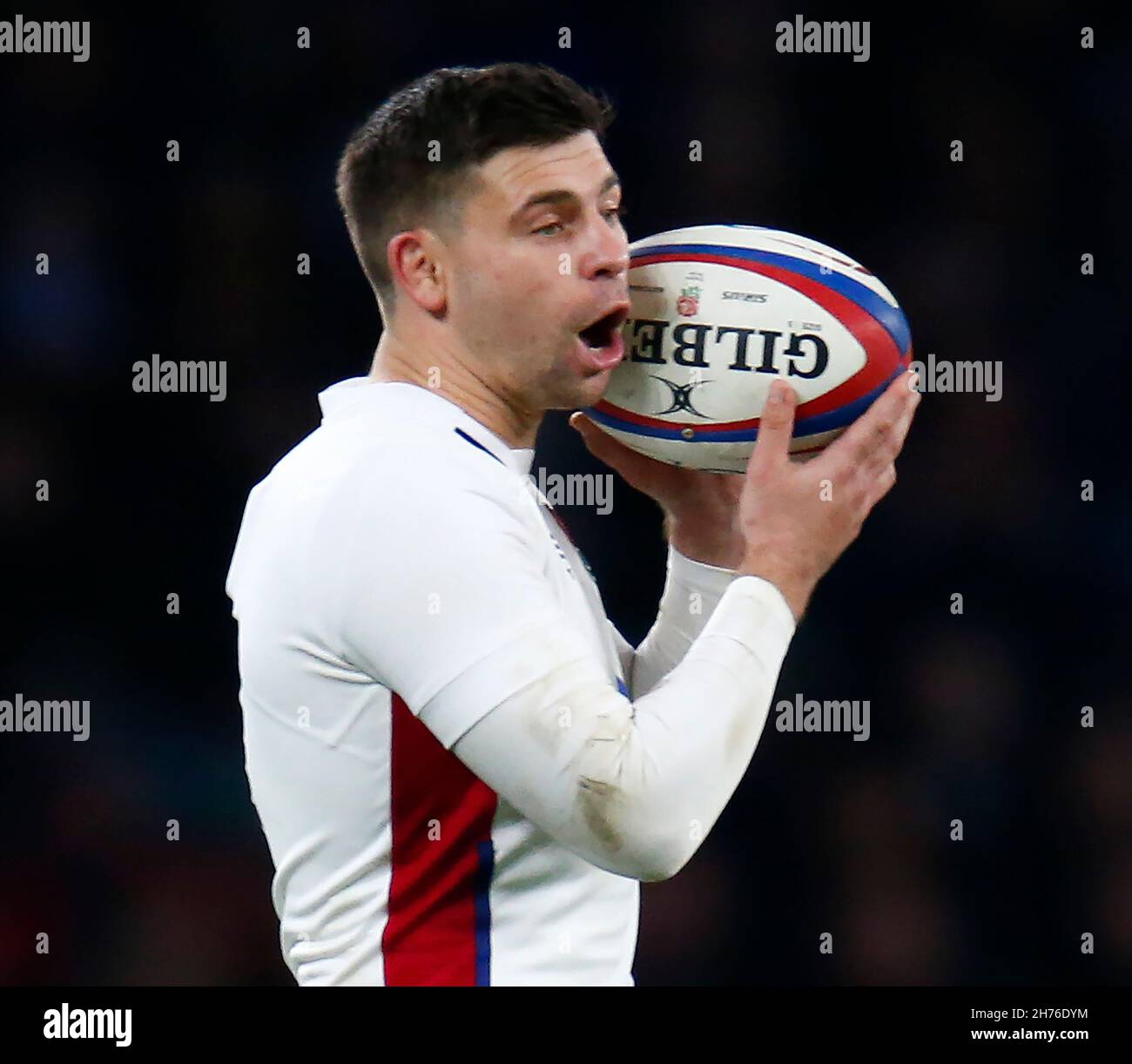 London, UK. 20th Nov, 2021. LONDON, ENGLAND - NOVEMBER 20: Ben Youngs of England during Autumn International Series match between England and South Africa, at Twickenham Stadium on 20th November, 2021 in London, England Credit: Action Foto Sport/Alamy Live News Stock Photo