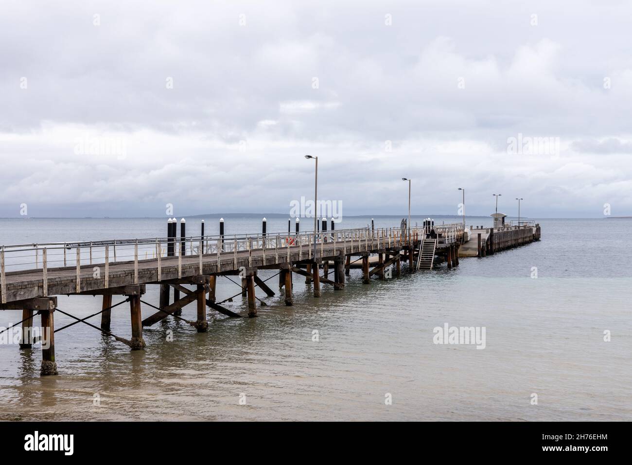 The town jetty located in Port Lincoln South Australia on November 19th 2021 Stock Photo