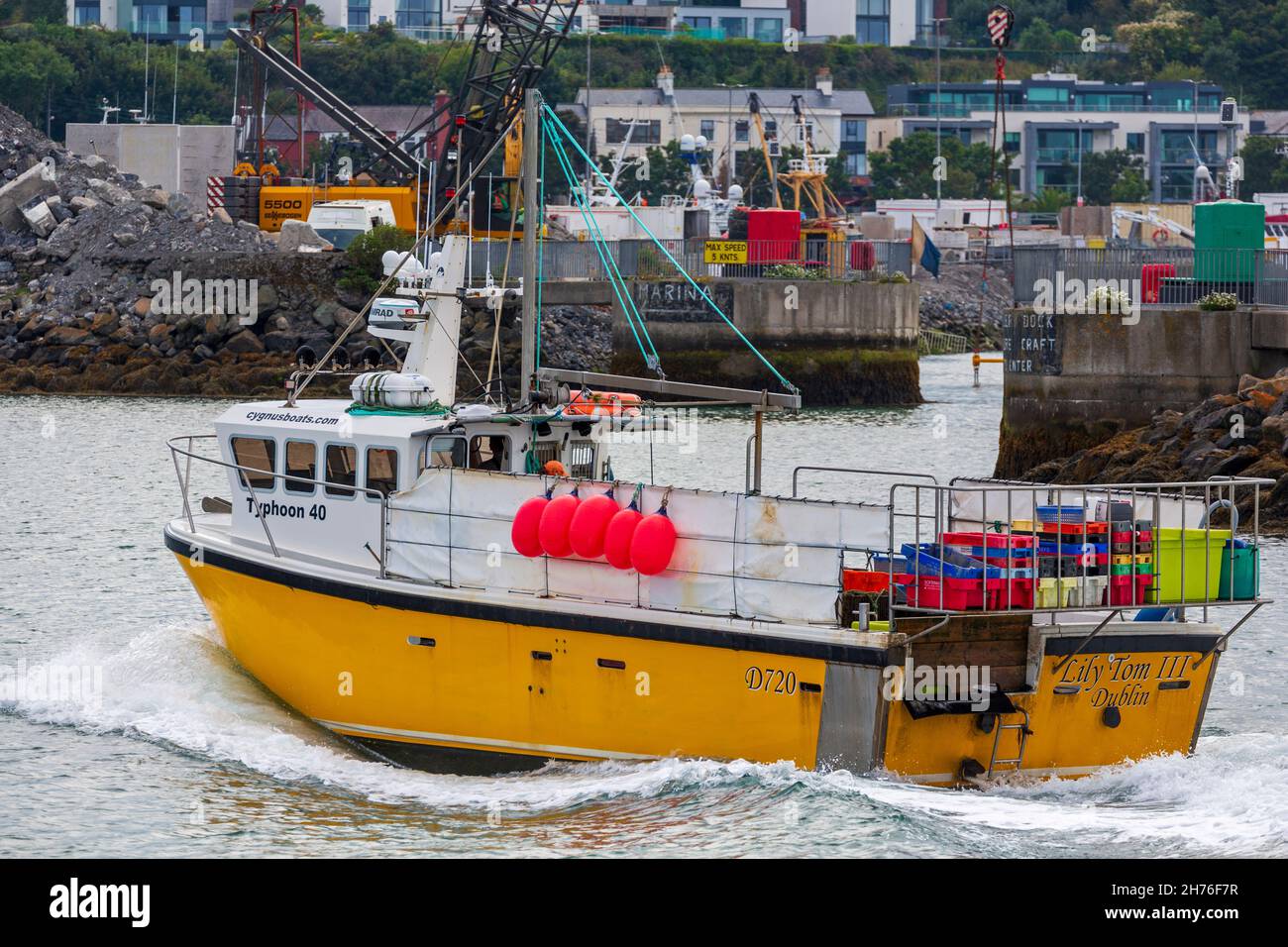 Fishing boat in Howth, County Dublin, Ireland Stock Photo Alamy