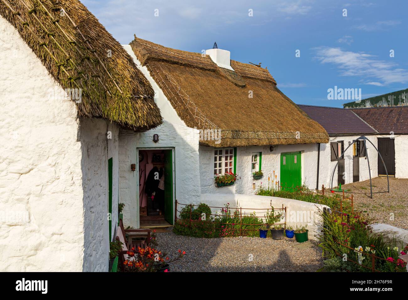 Thatched cottage, Skerries, County Dublin, Ireland Stock Photo Alamy