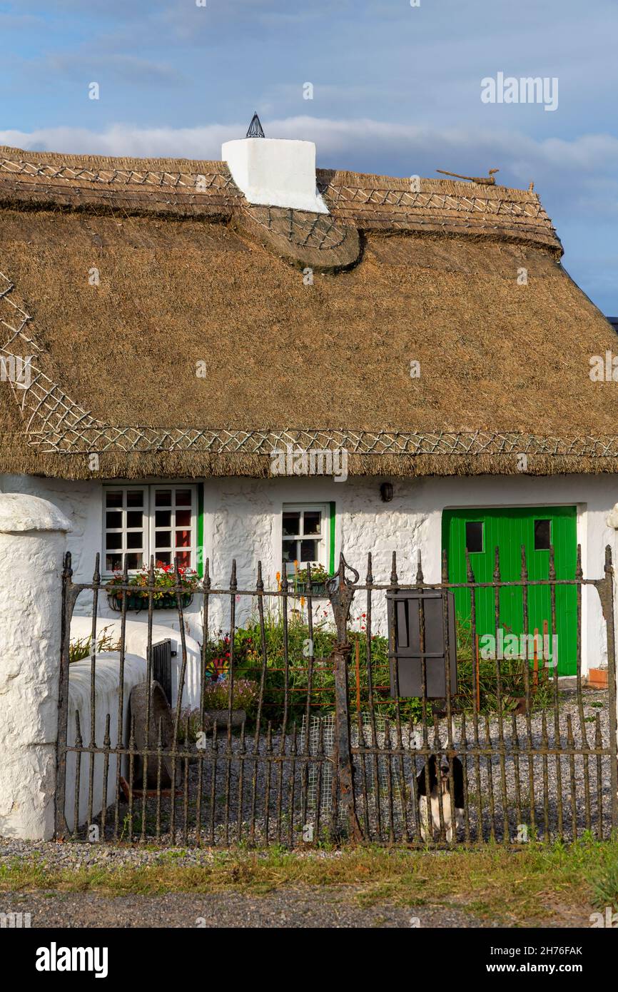 Thatched cottage, Skerries, County Dublin, Ireland Stock Photo Alamy