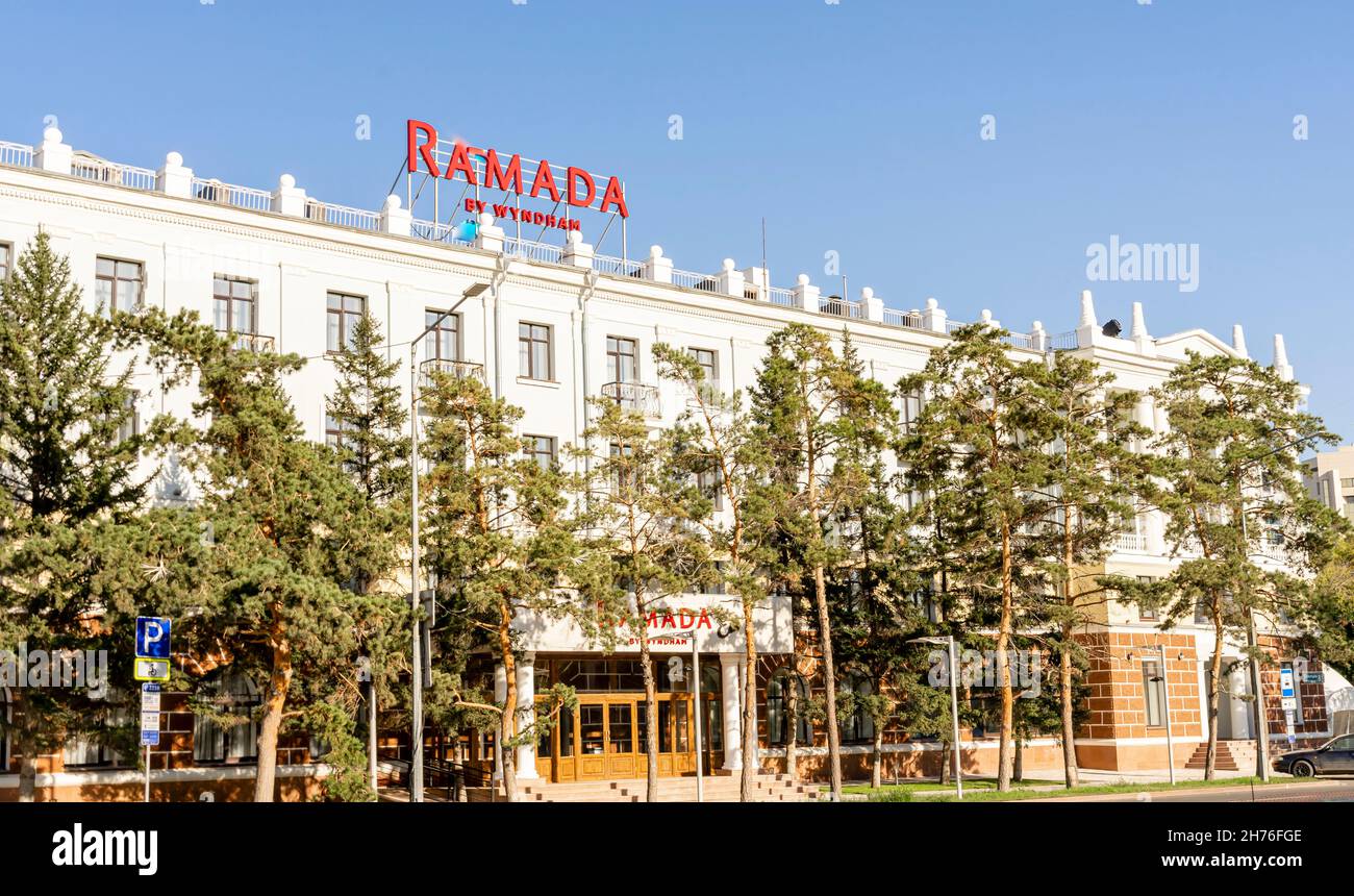 Ramada  by Wyndham hotel, Nursultan, Astana, kazakhstan, Central Asia Stock Photo