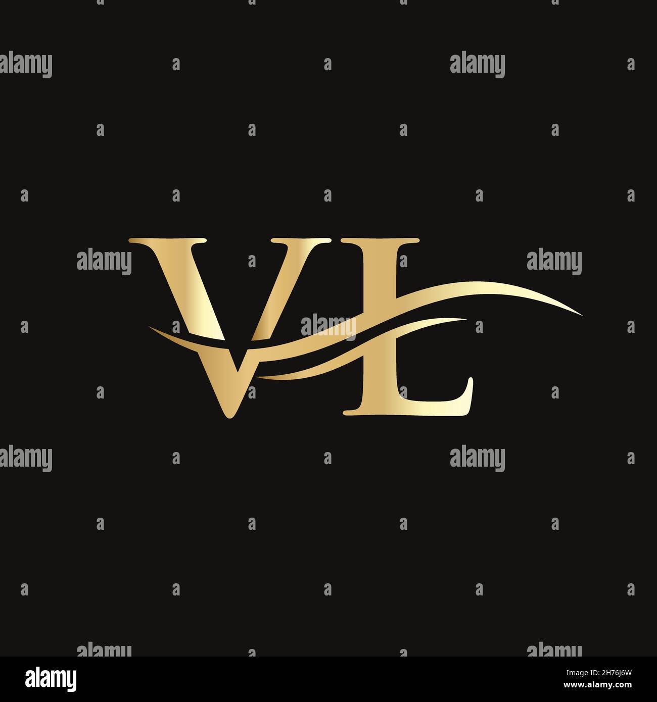 Vl monogram Stock Vector Images - Alamy