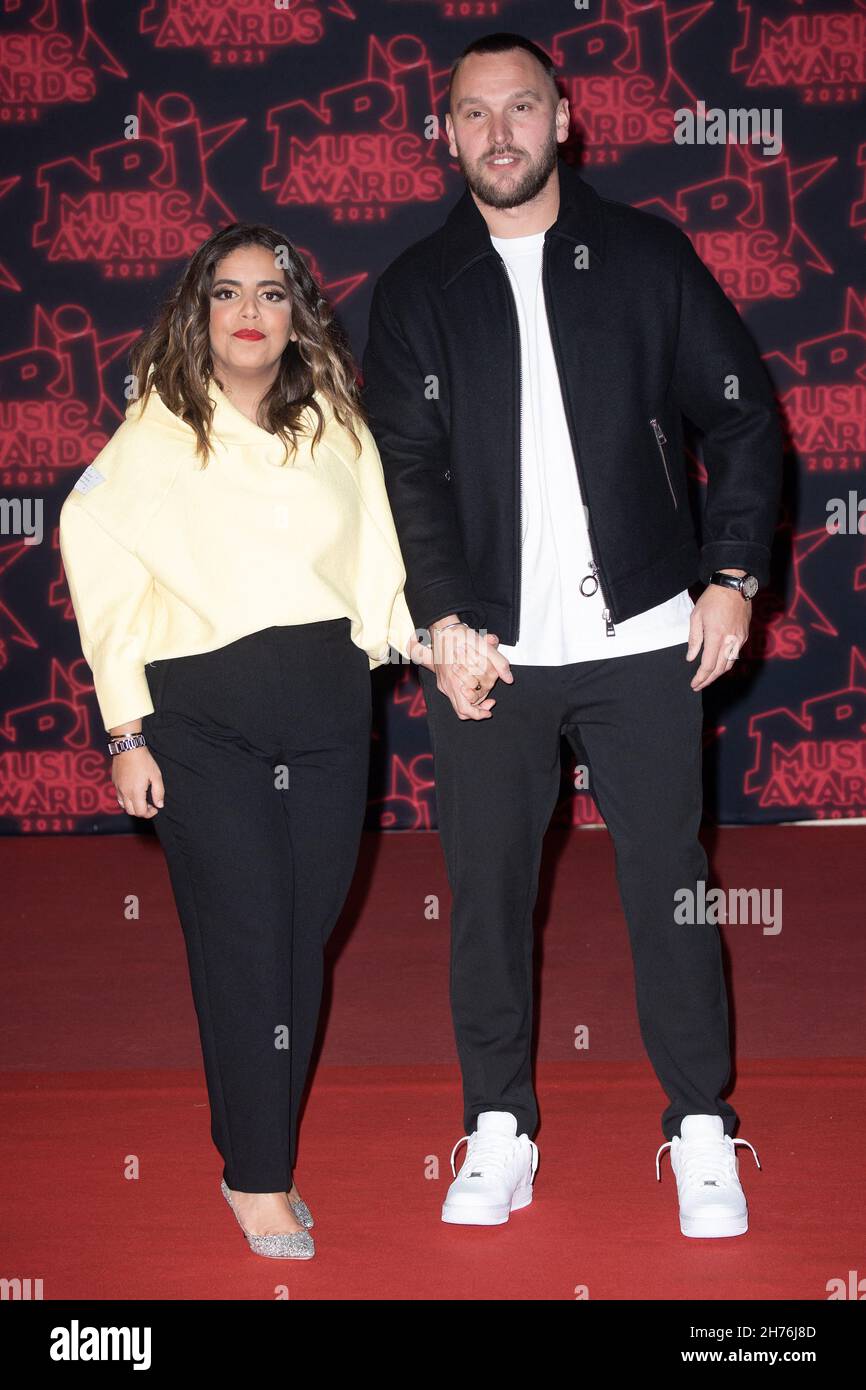 Cannes, France. 20th Nov, 2021. Ines Reg and her friend attend the 22nd NRJ  Music Awards, on November 20, 2021 in Cannes, France. Photo by David  Niviere/ABACAPRESS.COM Credit: Abaca Press/Alamy Live News