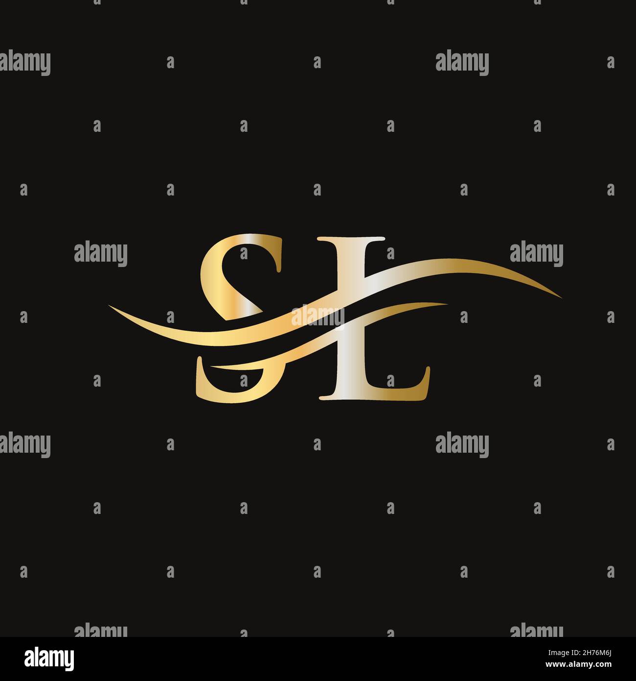 SL letter logo. Initial SL letter business logo design vector template Stock Vector