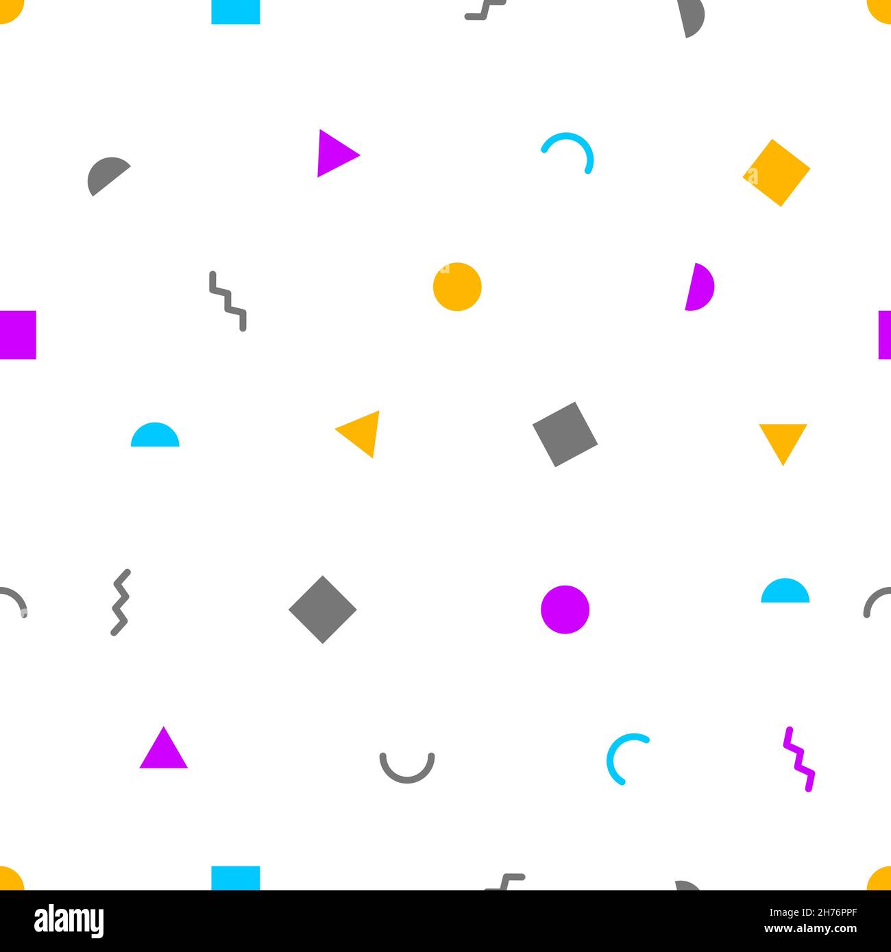 Seamless geometric flat abstract pattern. Background with tiny shapes. Hipster vector print Stock Vector