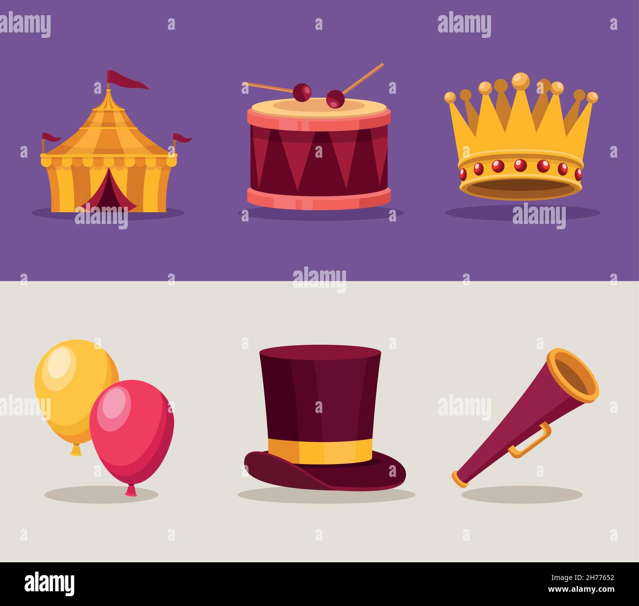 six carnival celebration icons Stock Vector Image & Art - Alamy
