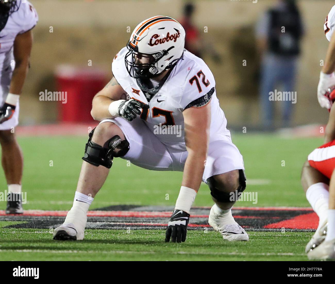 Oklahoma State lineman Josh Sills (72) during an NCAA spring intra