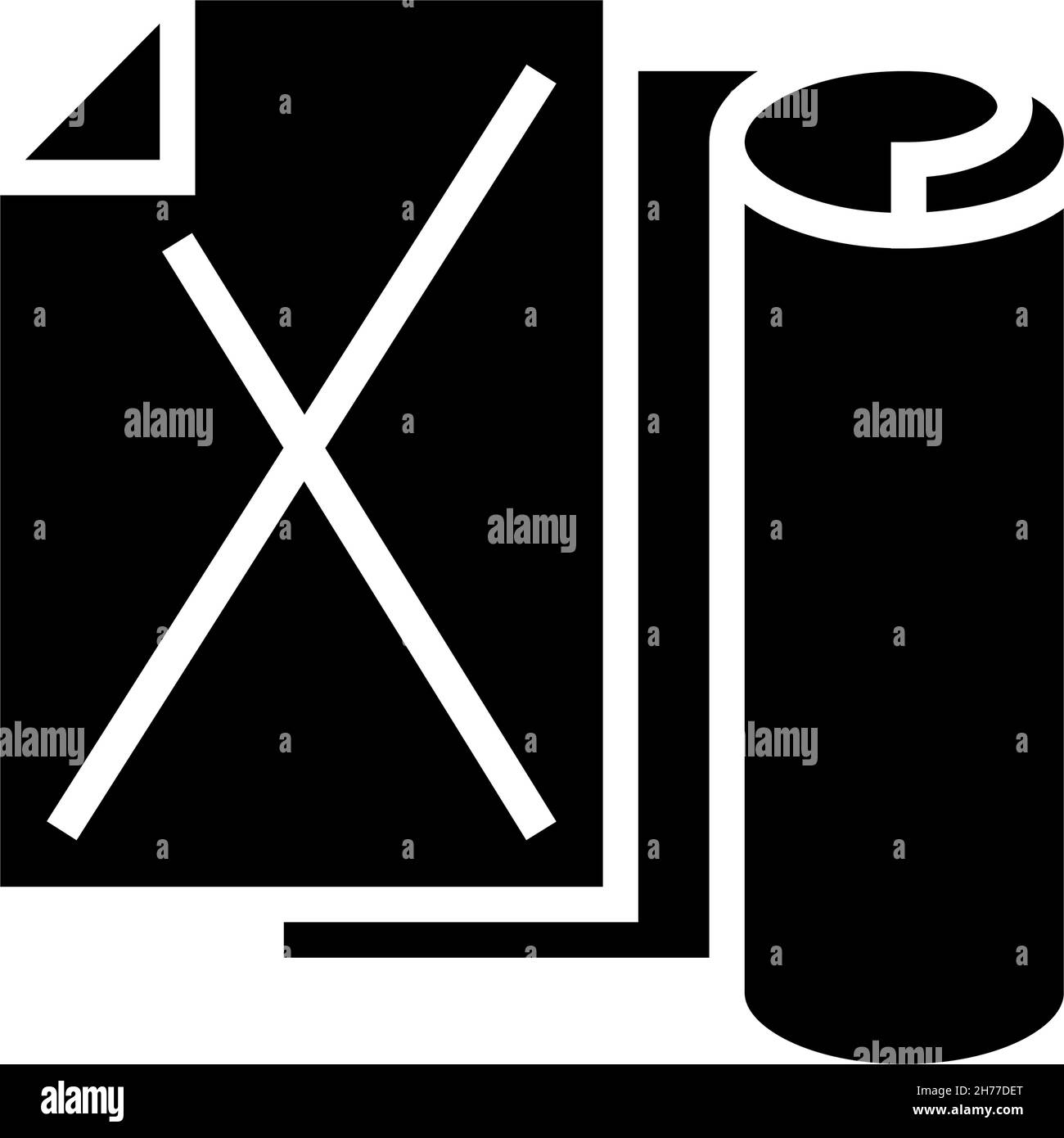 kraft paper list glyph icon vector illustration Stock Vector Image & Art Alamy