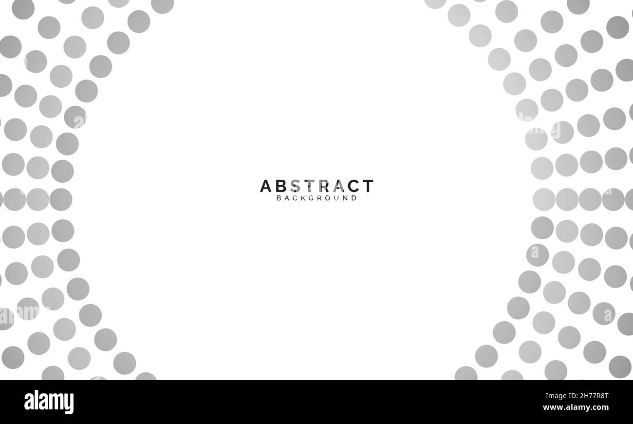 Background Dot Circle Gray and Dominate White Stock Vector