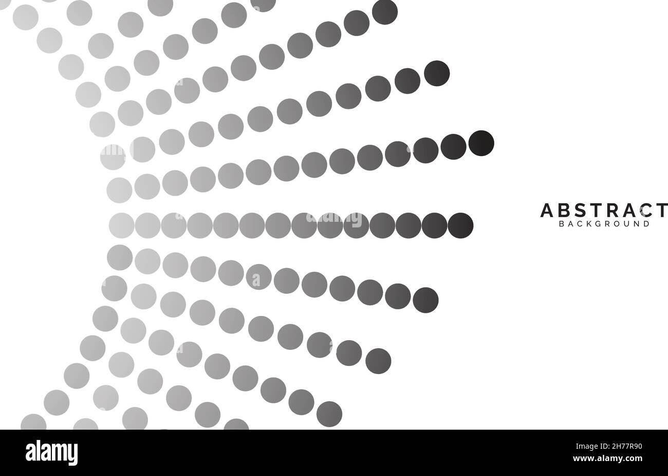 Dot Black Circle Background White and Gray Stock Vector