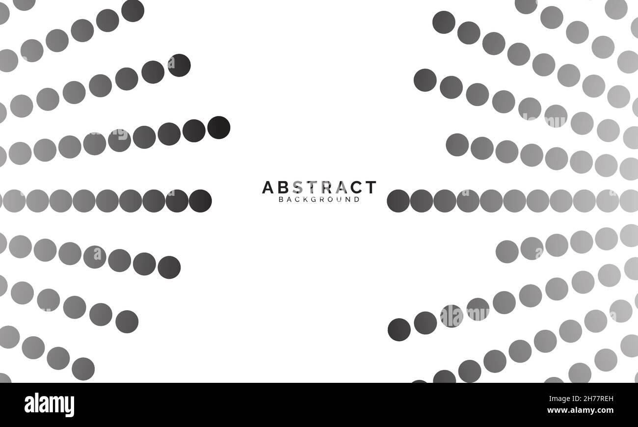 Circle Background Black and Gray White Abstract Stock Vector