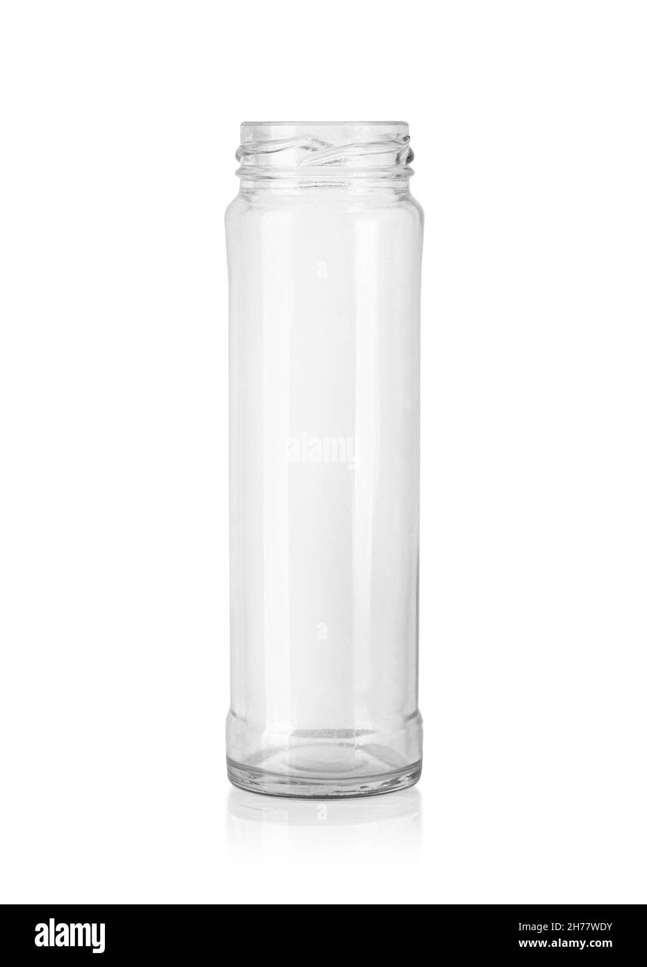 empty glass jar isolated on white with clipping path Stock Photo Alamy