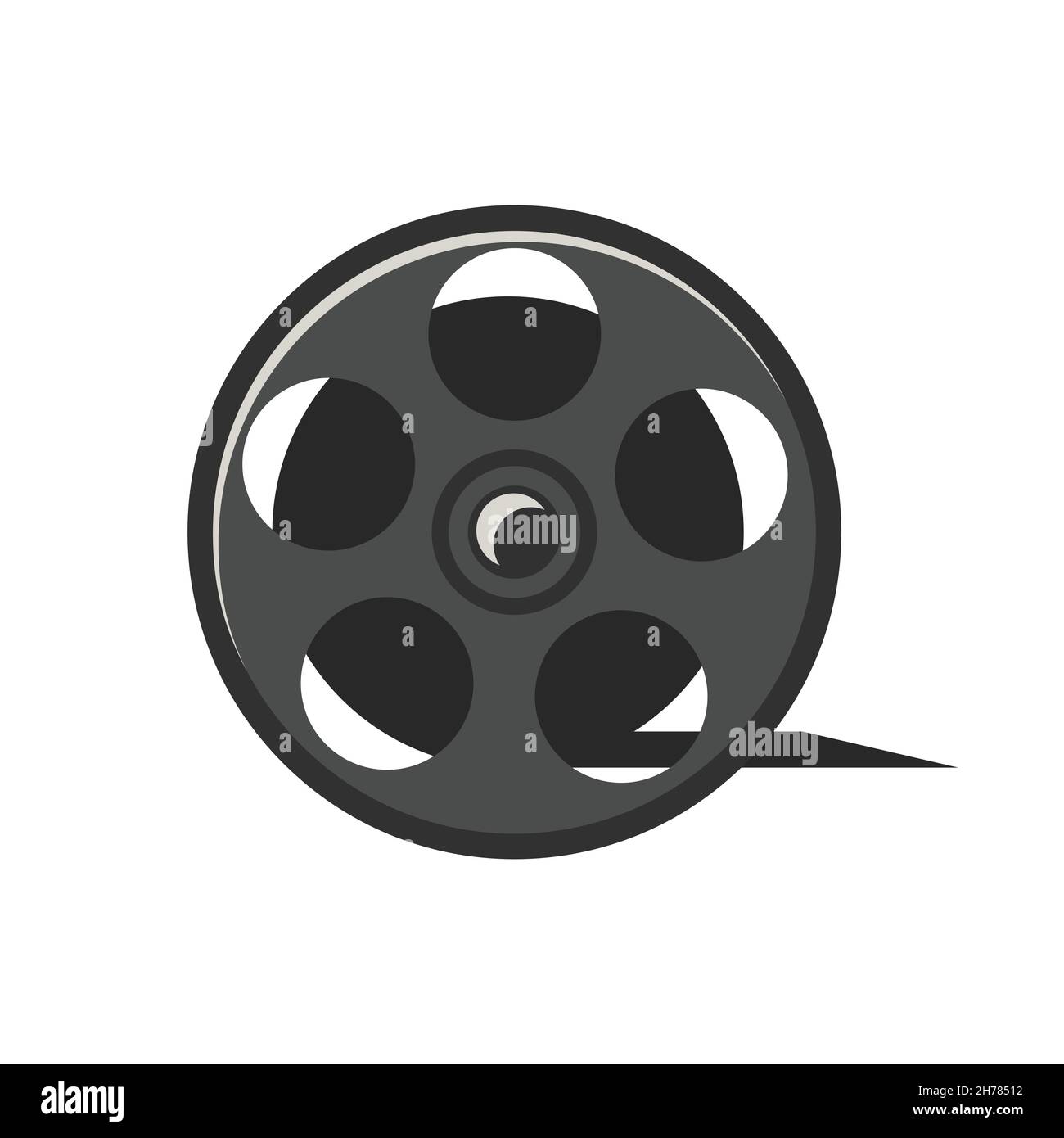 Film reel canister Stock Vector Images - Alamy