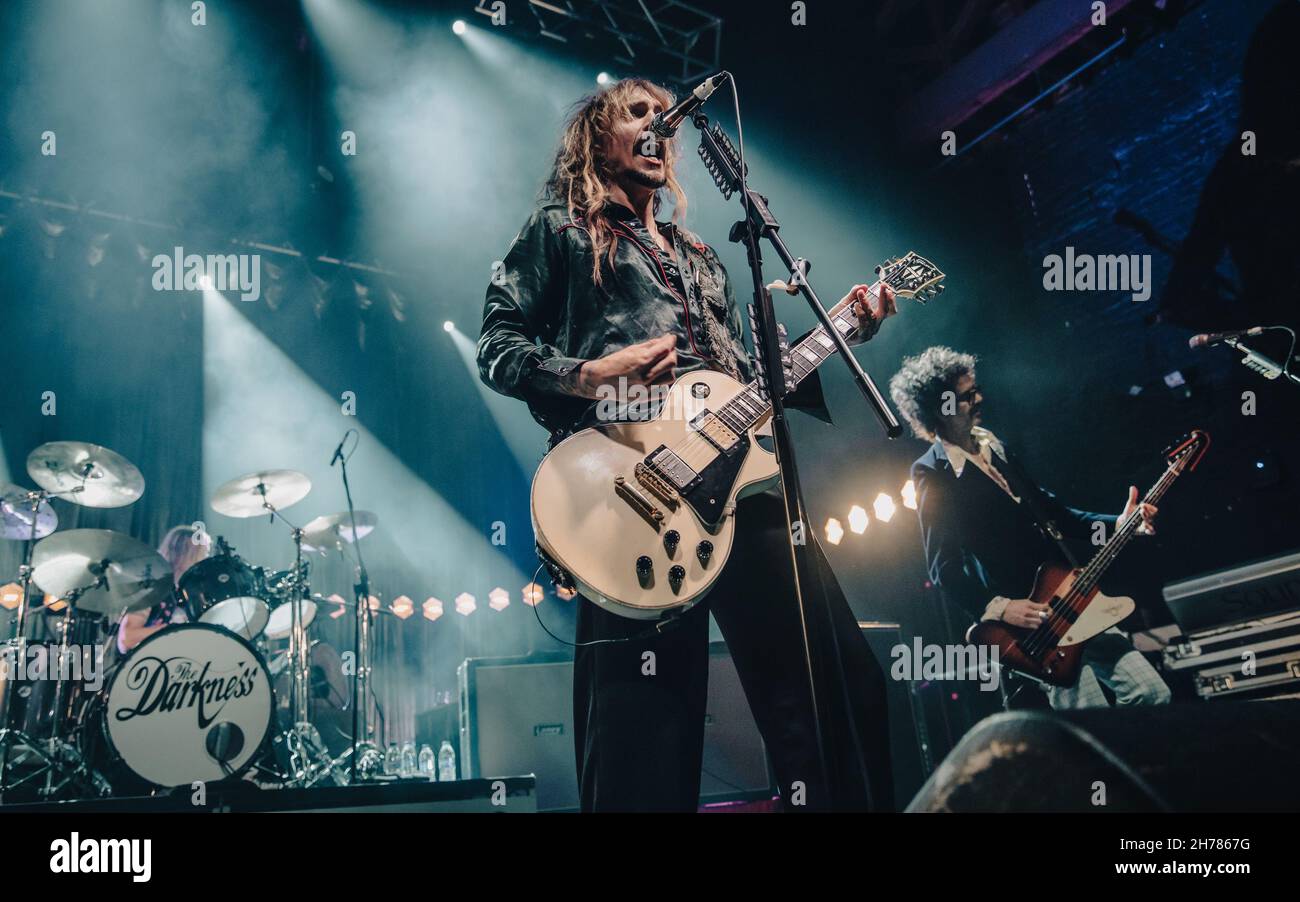 The Darkness at the O2 Academy, Bournemouth, UK. 20.11.2021. Credit: Charlie Raven/Alamy Live News Stock Photo