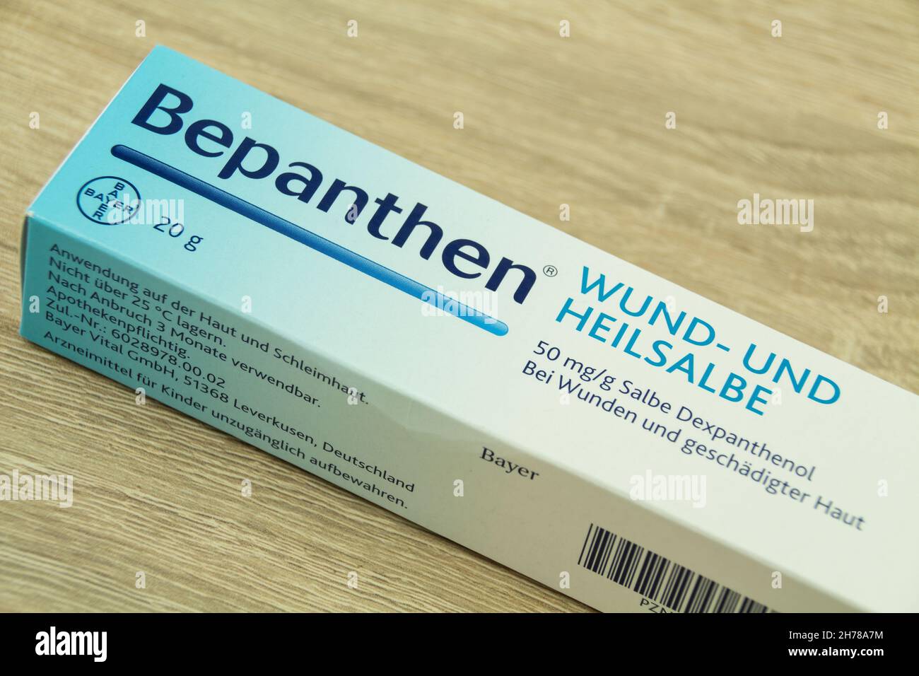 Hamburg, Germany October 25 2021 Bayer Bepanthen Wund und Heilsalbe
