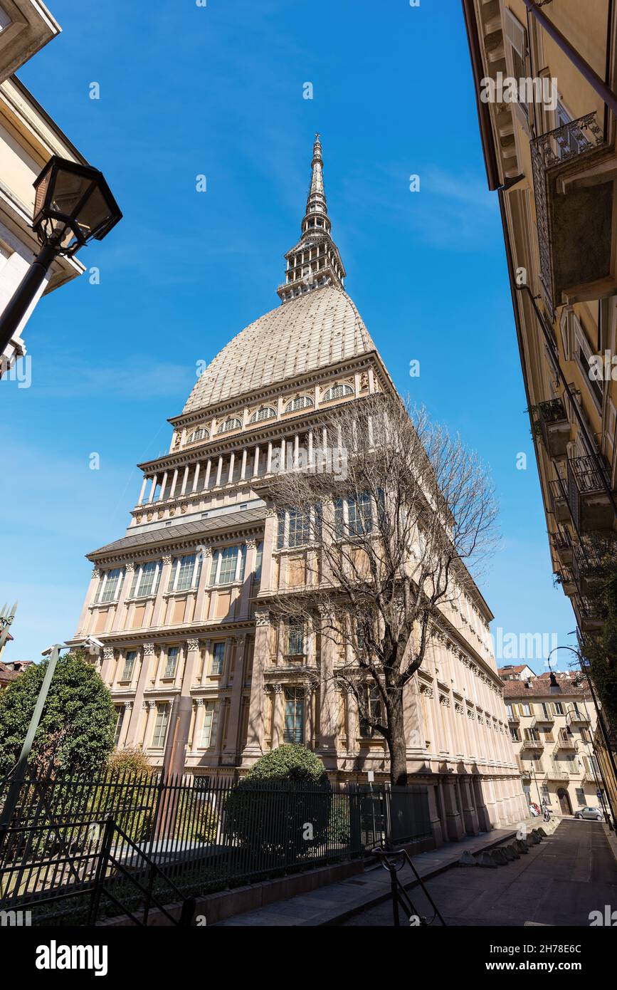 The Mole Antonelliana (1863-1889) in Turin (Torino) Piedmont (Piemonte