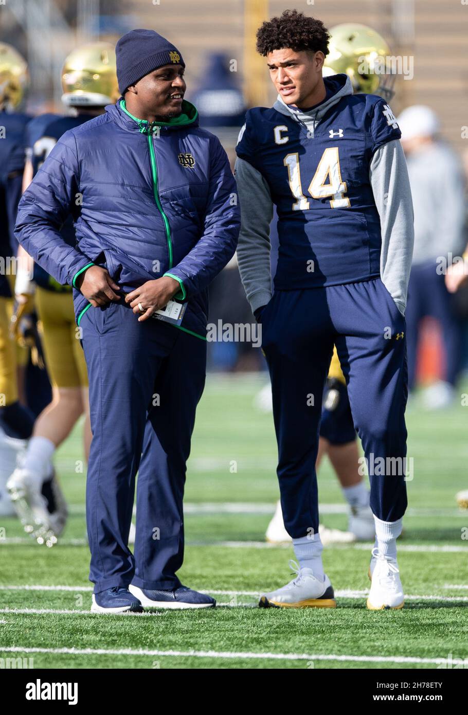 Notre Dame safety Kyle Hamilton holds a jersey after being chosen by the  Baltimore Ravens with the 14th pick of the NFL football draft Thursday,  April 28, 2022, in Las Vegas. (AP