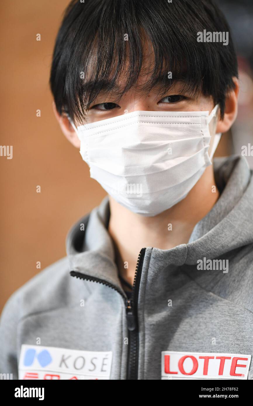 Yuma KAGIYAMA (Japan), During Press Interview At The ISU Grand Prix Of ...