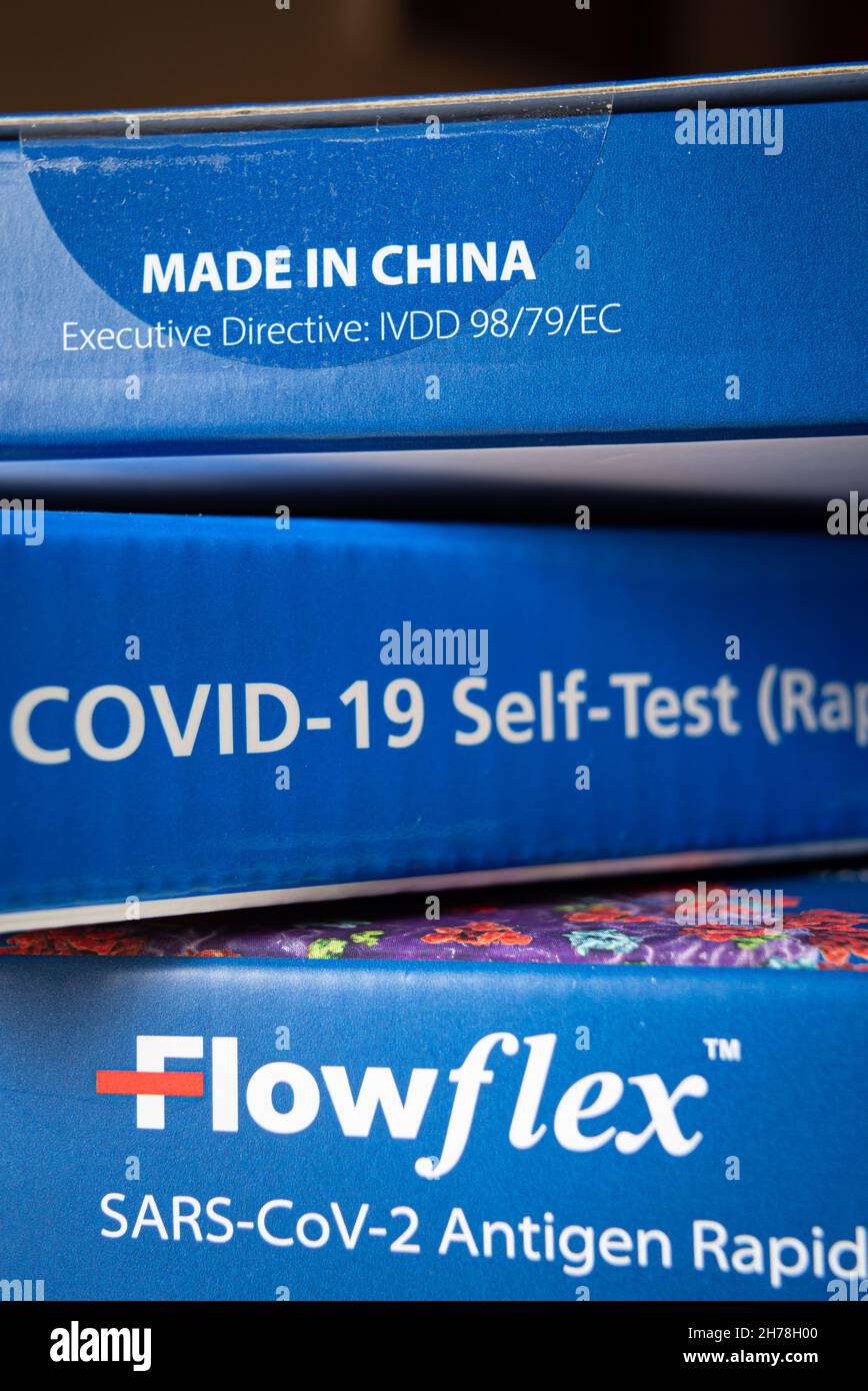 Lateral flow test boxes hires stock photography and images Alamy