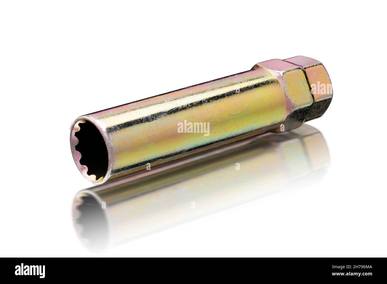 hex key adapter for wheel nuts. removable key for car fasteners. The