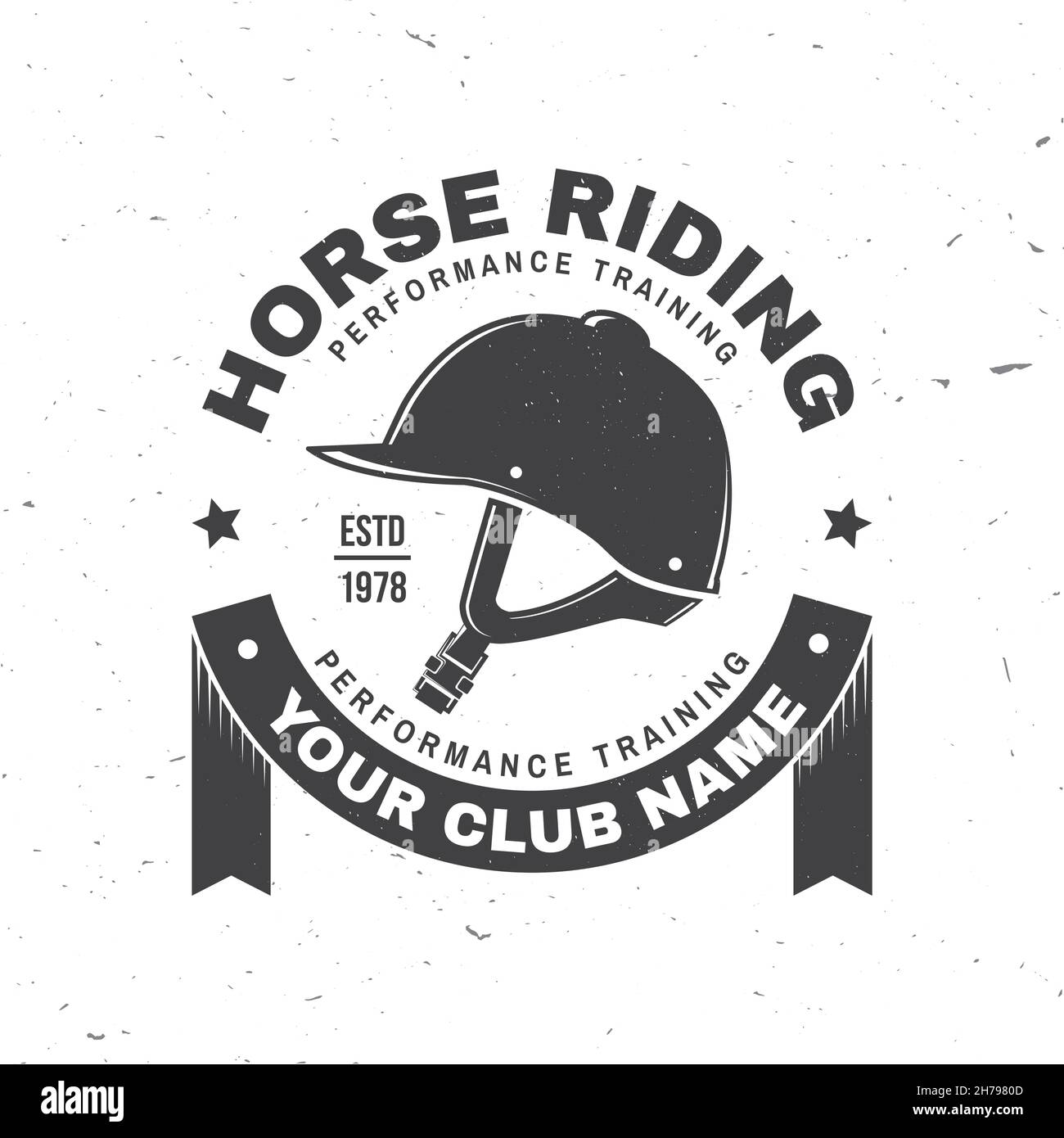 Horse riding sport club badges, patches, emblem, logo. Vector