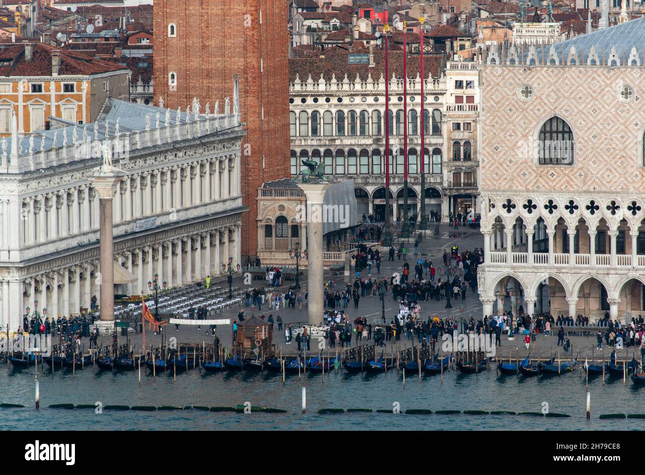 The St. Mark's Square in Venice on Rainy Weather, Italy Stock Photo Alamy