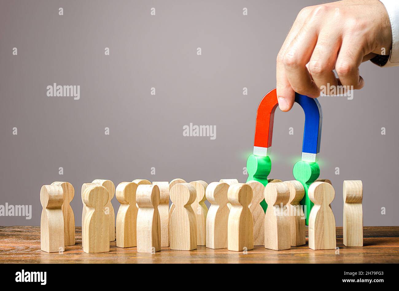 Employer recruits employees with a Hiring staff from a quality human resource