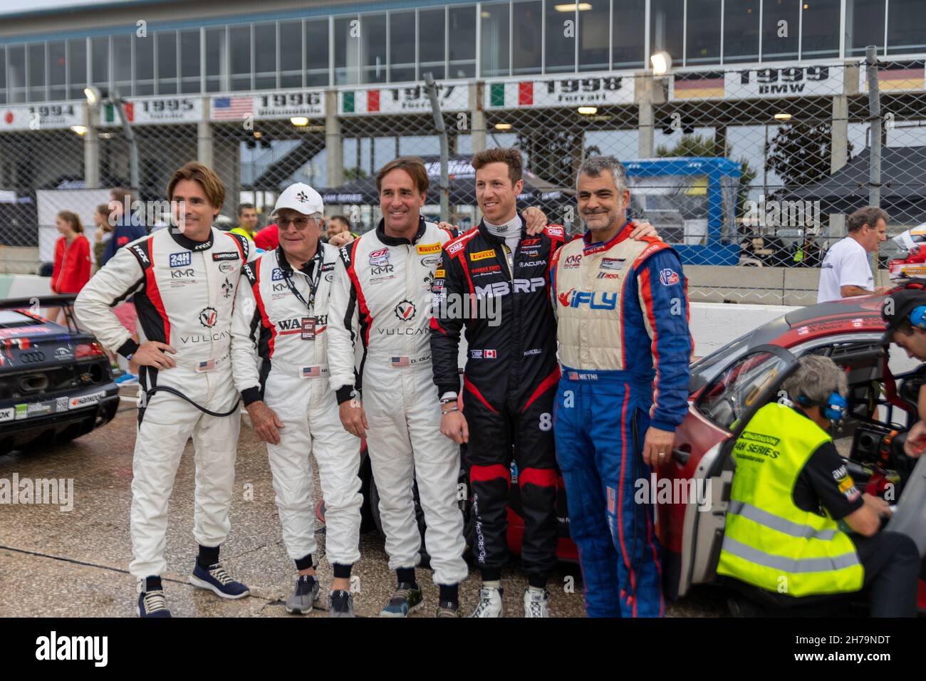 Sebring, USA. 20th Nov, 2021. Start Line, Pole Position 24H Series powered by Hankook. Schedule includes USA stops on November 19-21, 2021. Racing cars from the many countries, such as: Germany, USA, France, Nederland, Romania, Denmark, Canada, Spain, Great Britain, Italy; in many different classes: GT4, 991, GTX, GT3, TCR, TCX, P4. (Photo by Yaroslav Sabitov/YES Market Media/Sipa USA) Credit: Sipa USA/Alamy Live News Stock Photo