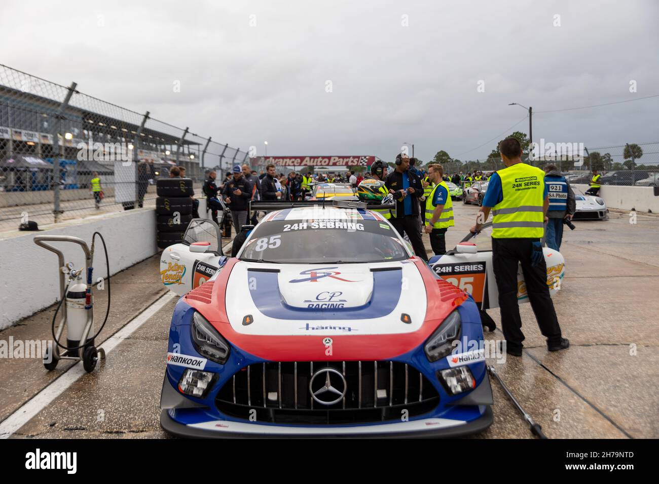 Sebring, USA. 20th Nov, 2021. Start Line, Pole Position 24H Series powered by Hankook. Schedule includes USA stops on November 19-21, 2021. Racing cars from the many countries, such as: Germany, USA, France, Nederland, Romania, Denmark, Canada, Spain, Great Britain, Italy; in many different classes: GT4, 991, GTX, GT3, TCR, TCX, P4. (Photo by Yaroslav Sabitov/YES Market Media/Sipa USA) Credit: Sipa USA/Alamy Live News Stock Photo