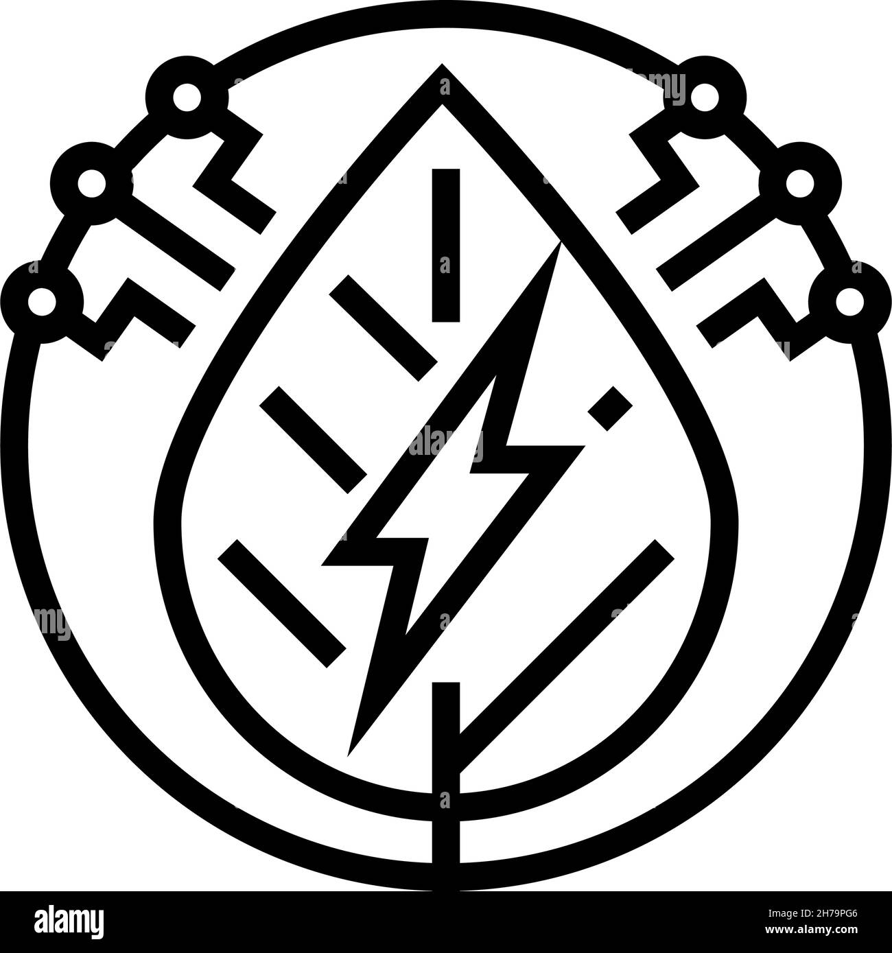 green energy line icon vector illustration Stock Vector Image & Art - Alamy