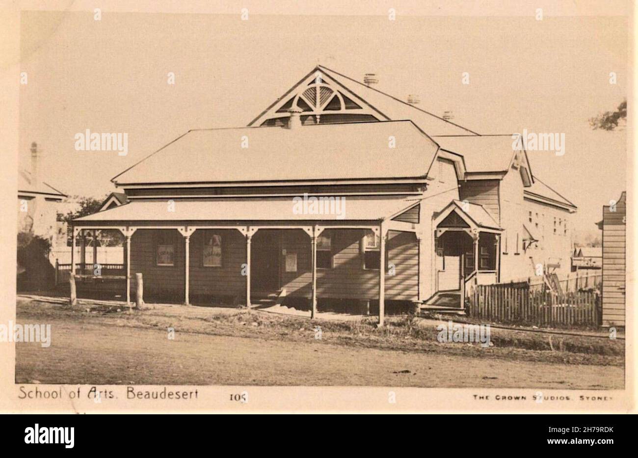 School of Arts in Beaudesert, Qld - early 1900s Stock Photo - Alamy