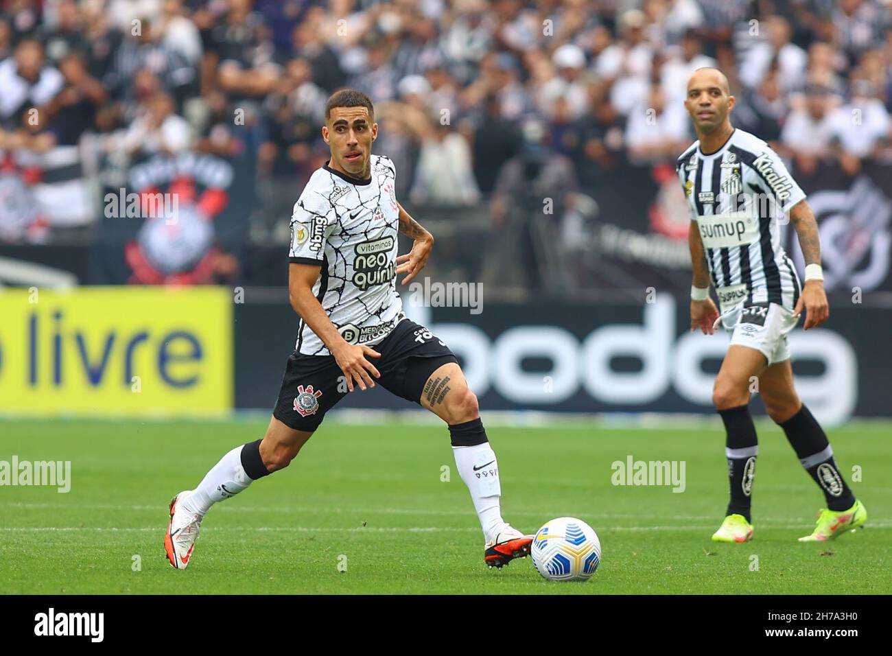 Sp Sao Paulo 11 21 21 Brazilian 21 Corinthians X Santos Gabriel Is A Corinthians Player During A Match Against Santos At Arena Corinthians Stadium For The Brazilian A 21
