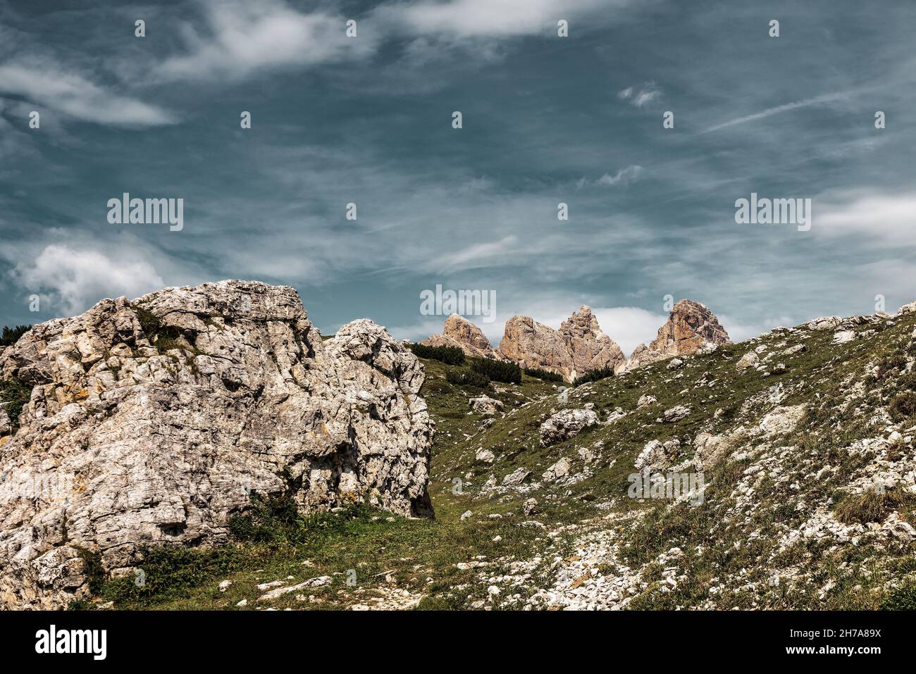 Rocks in the Dolomites mountains, Italy Stock Photo - Alamy