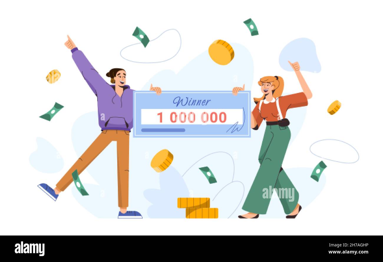 Big money winners Stock Vector Images Alamy