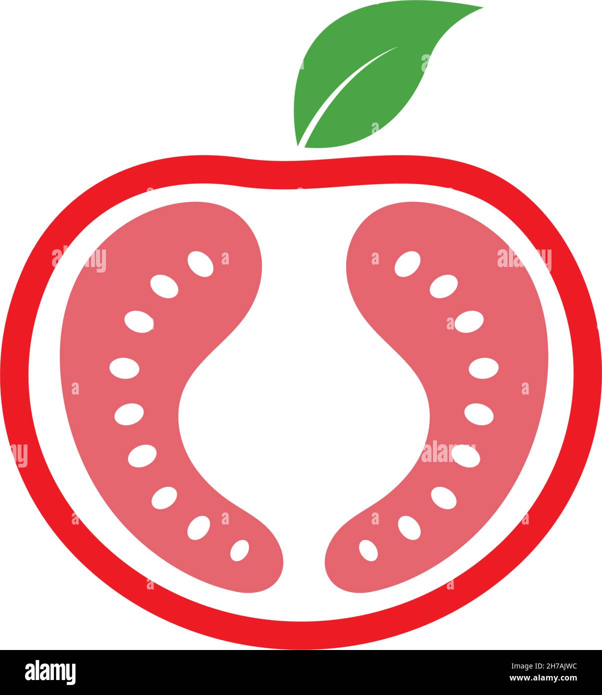 Tomato icon logo design vector illustration template Stock Vector Image ...