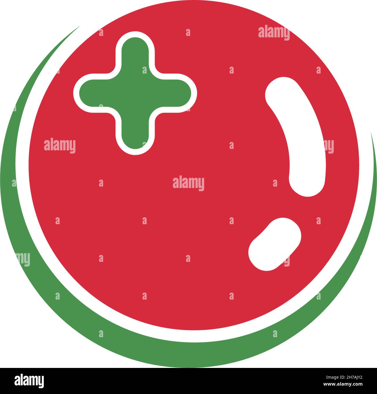 Tomato icon logo design vector illustration template Stock Vector