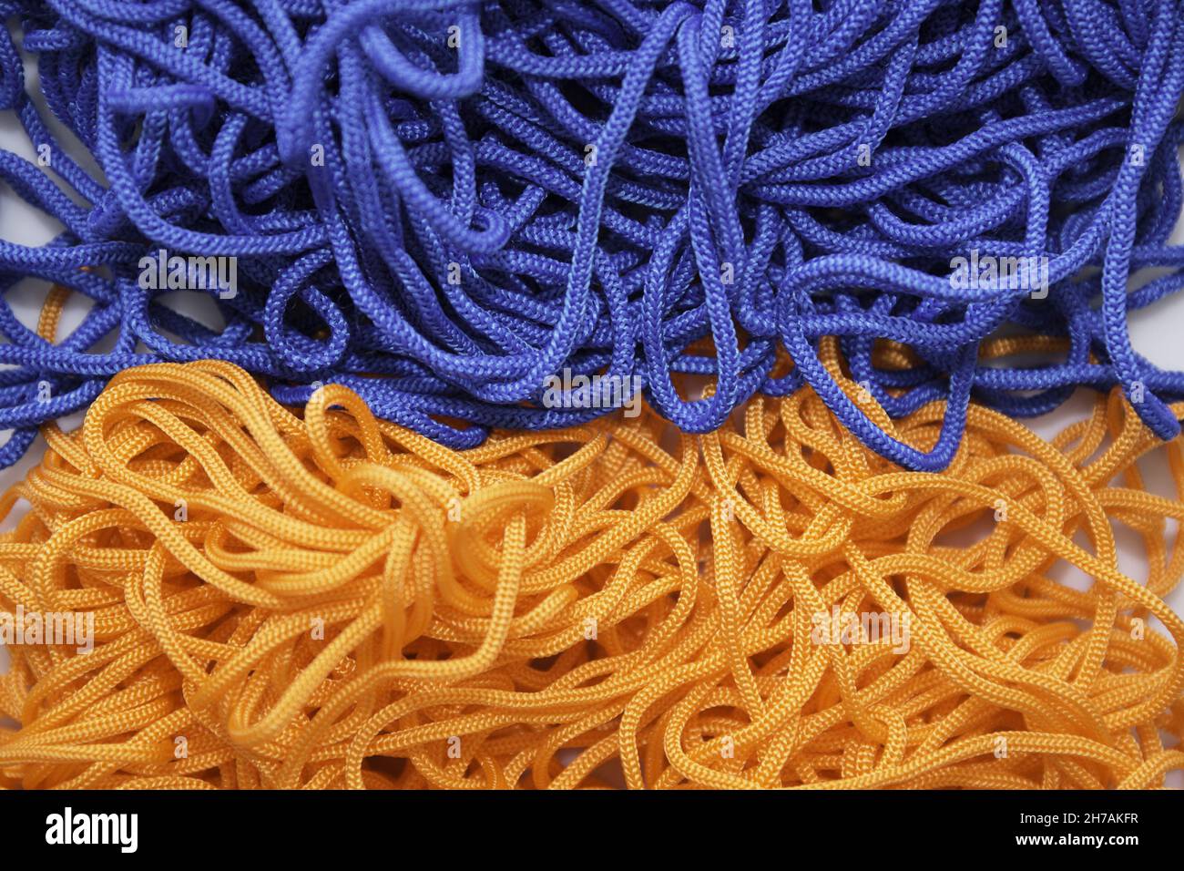 Closeup shot blue threads hi-res stock photography and images - Alamy