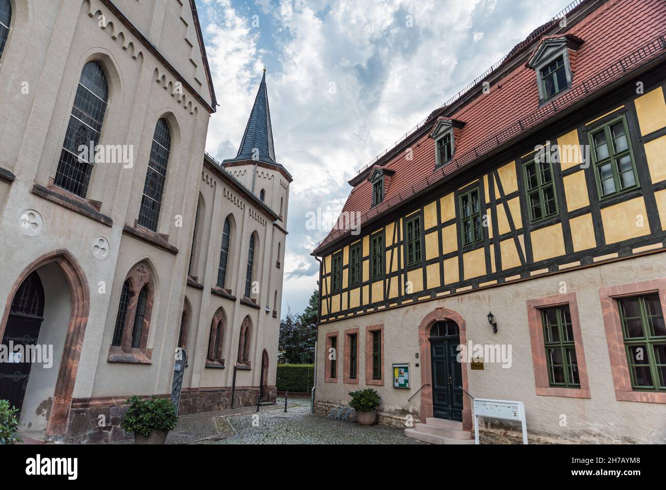Village square at Meerane, East Germany, July 2017 Stock Photo - Alamy